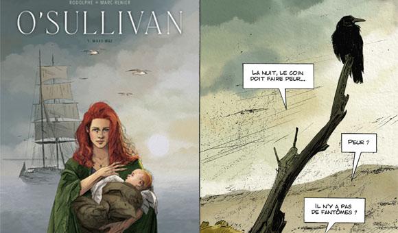 Couverture et page de la bande-dessinée O'Sullivan