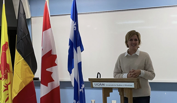 Mme Céline Tellier, Ministre wallonne de l’Environnement, de la Nature, de la Forêt, de la Ruralité et du Bien-Être animal © Délégation générale Wallonie-Bruxelles au Québec, 2022