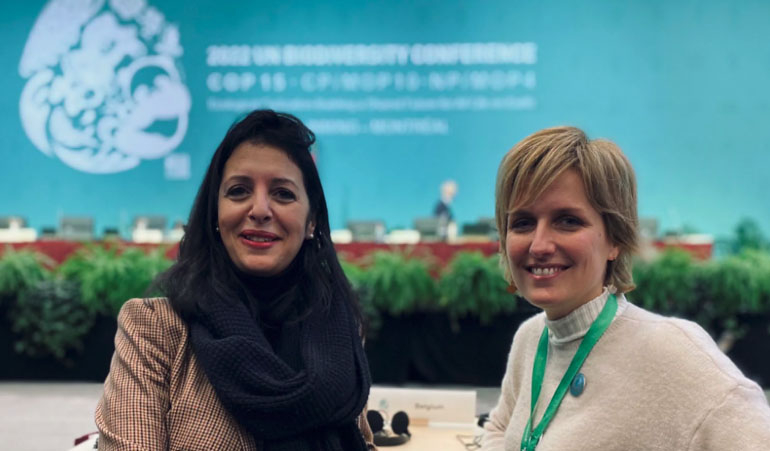 Mme Zakia Khattabi, Ministre fédérale belge du Climat, de l'Environnement, du Développement durable et du Green Deal, et Mme Sylvie Tellier, Mme Céline Tellier, ministre wallonne de l’Environnement, de la Nature, de la Forêt, de la Ruralité et du Bien-Être animal / © DR 