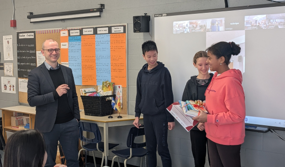 Remise de prix du concours de récits Québec-Wallonie-Bruxelles (au Québec)