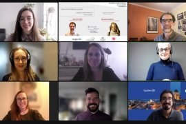 Capture d'écran du webinaire / © Délégation générale Wallonie-Bruxelles au Québec, 2022